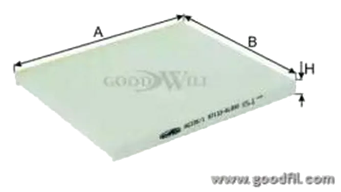 Салонный фильтр AG 335/1 CF GoodWill