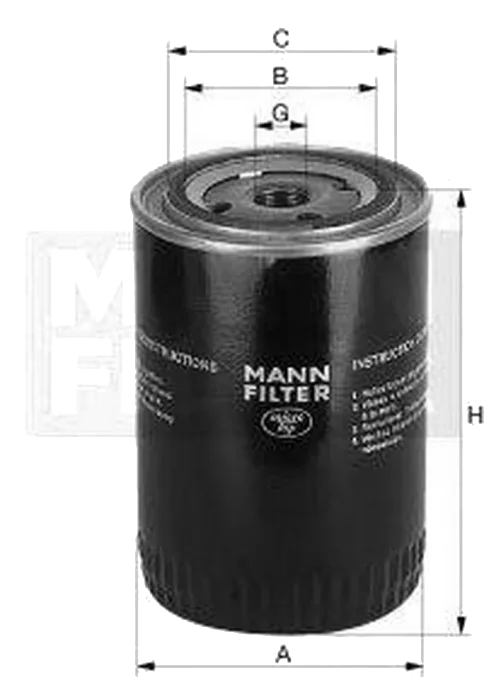 Масляный фильтр Mann W 719/29