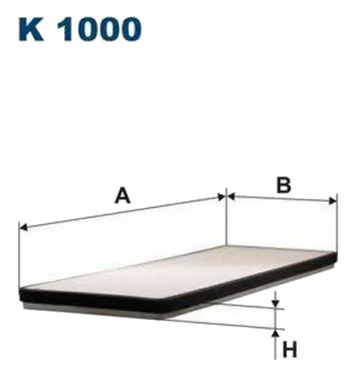 Салонный фильтр Filtron K1000
